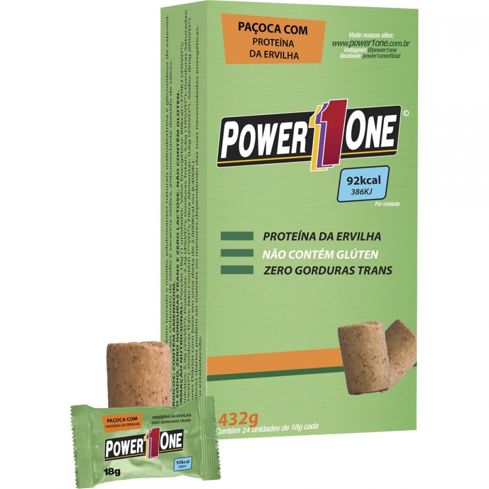 Paçoca Proteica Vegana Power1One